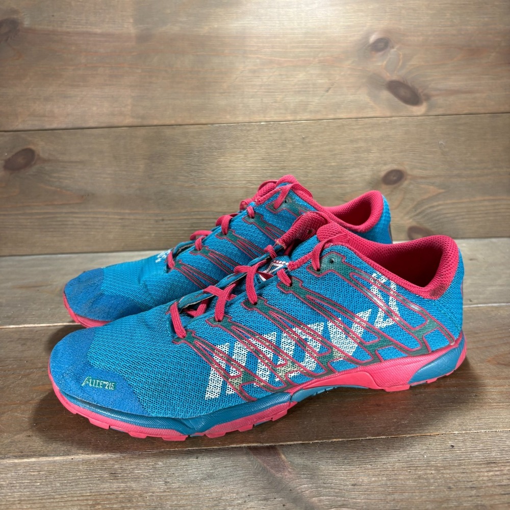 Inov8 F Lite 215 Womens size 8 shoes Blue Cross Training Lace Up sneakers